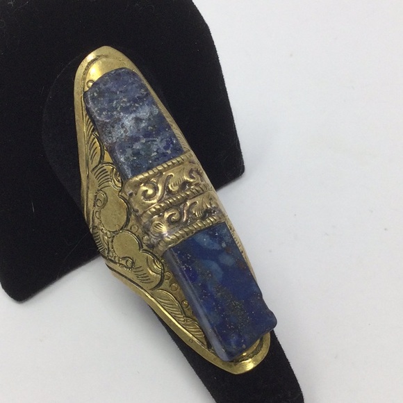 Genuine Lapis Lazuli Tibetan Ring